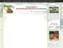 Tablet Screenshot of benedekgyumolcsfarm.hu